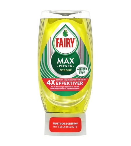 Почистващ препарат за съдове Fairy Max Power Lemon, 640 мл