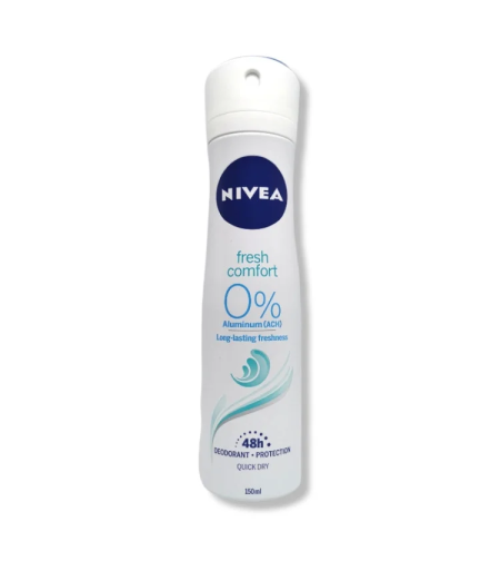 NIVEA дезодорант дамски, Fresh Comfort, 150мл