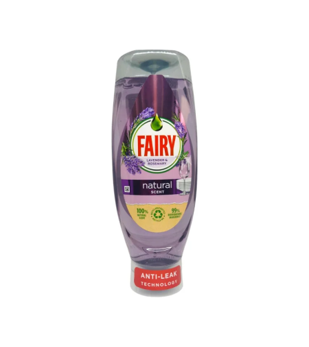 FAIRY измиващ препарат за съдове, Natural scent, Лавандула, 640мл