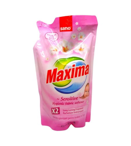 SANO maxima омекотител плик 1000мл, Sensitive