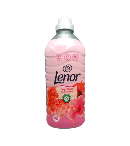 LENOR омекотител за пране, 1200мл, 48 пранета, Peony & Hibiscus