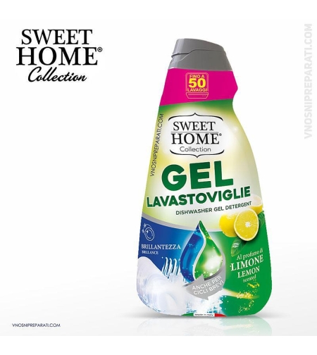 Sweet Home gel Lavastoviglie Limone гел за съдомиялна 50 дози