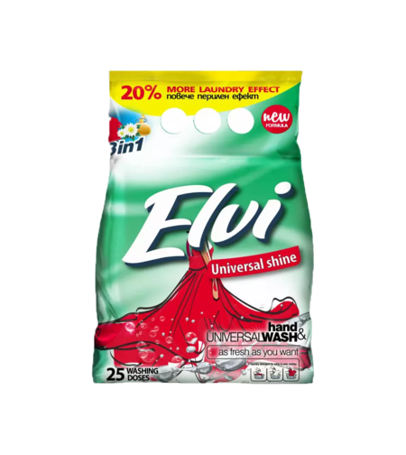 Прах за пране ЕЛВИ универсален блясък | сух | 2 кг