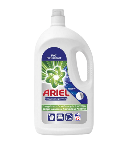Течен перилен препарат Ariel Professional Regular, 3,75 л, 75 пранета