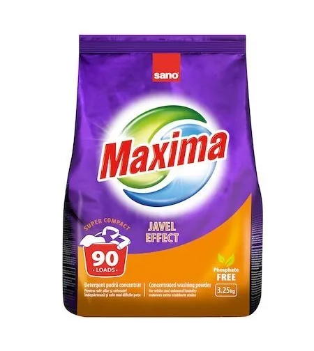 Sano Maxima Javel Effect Сух прах 3.250кг, 90пр