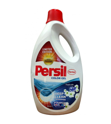 Течен перилен препарат Persil, Цветен гел със силан, 5.8L, 105 пранета
