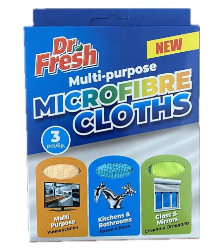 Д-Р ФРЕШ МИКРОФИБЪРНИ КЪРПИ КОМПЛЕКТ 3 В 1