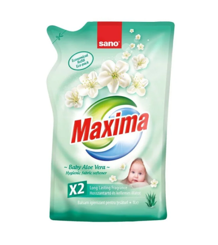 SANO maxima омекотител плик 1000мл, Baby aloe vera