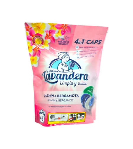 LAVANDERA капсули за пране, 46 броя, 4in1, Универсално пране, Floral