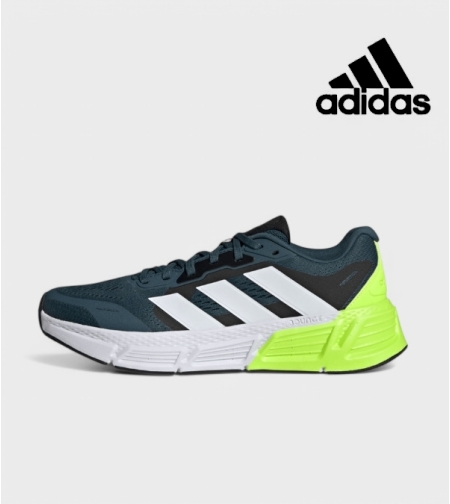 Мъжки маратонки с мрежа в зелен цвят Adidas Questar 2 M