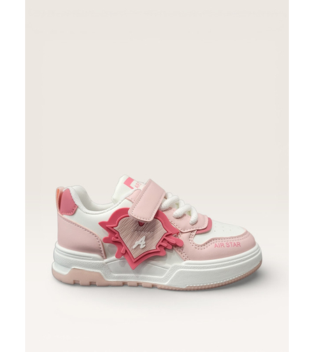Детски спортни кецове с лепенка W582020 pink