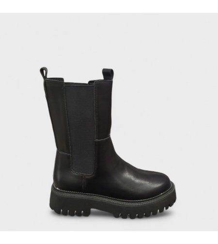 Модерни дамски боти с ластик в черен цвят модел: BT Cira black