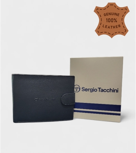 Мъжки портфейл в син цвят с копче Sergio Tacchini 50116P032