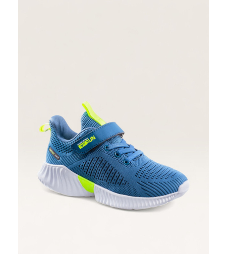 Детски спортни обувки с лепенка и дишащ текстил 30920-2 navy