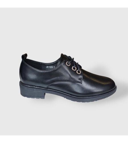 Дамски ежедневни обувки с връзки в черен цвят JK-935-1 black