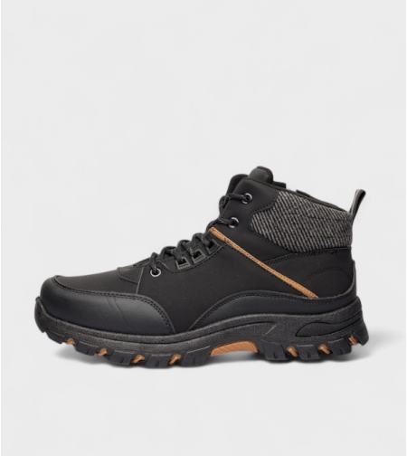 Мъжки боти подходящи и за широк крак модел: W210080 black