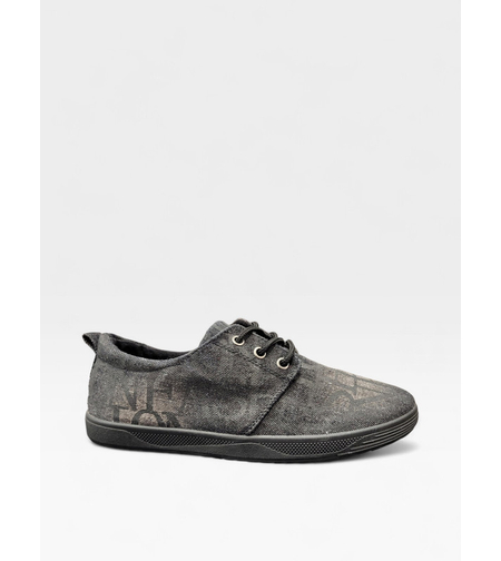Мъжки текстилни кецове в черно 702-1 black