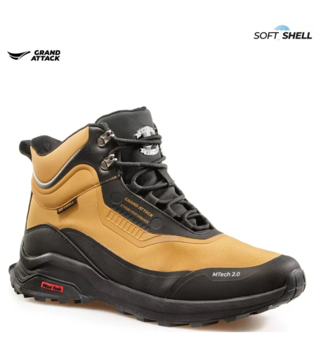 Мъжки водонепромокаеми боти Grand Attack с Soft Shell и здрава подметка – 30992-3 camel