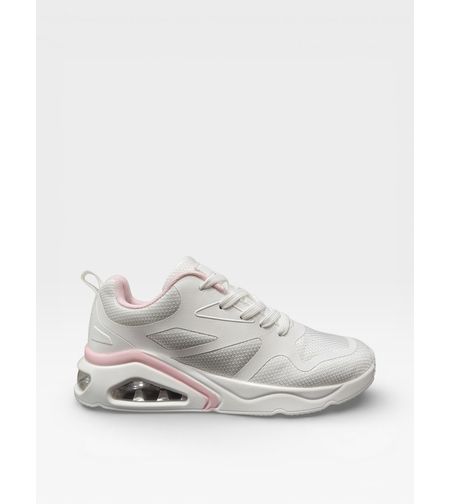 Дамски маратонки с въздушна камера в бяло и розово D9167-2 white