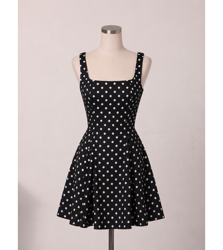 Dress with dots