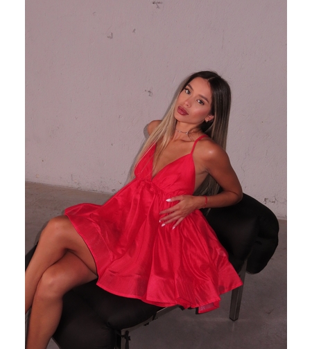 Ella Mini Dress – Red