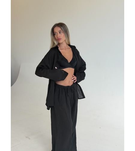 Linen black set