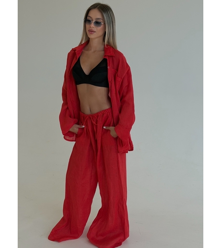 Linen red set