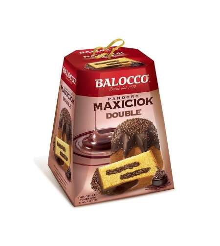 Коледен сладкиш Balocco Pandoro MAXICIOK Double 800 гр