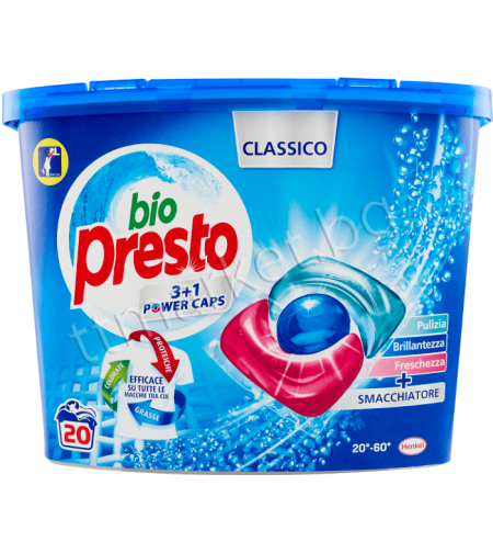 КАПСУЛИ ЗА ПРАНЕ BIO PRESTO POWER CLASSICO 18 БР.