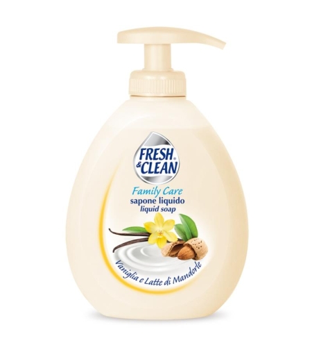 ТЕЧЕН САПУН FRESH CLEAN ВАНИЛИЯ И БАДЕМ 300 МЛ.