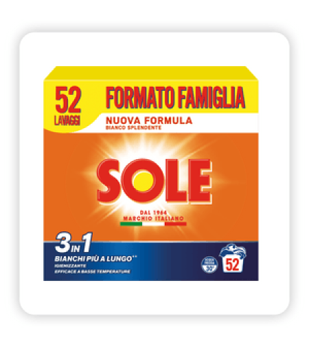 ПРАХ ЗА ПРАНЕ SOLE 52 MIS.FUSTONE KG.2.6