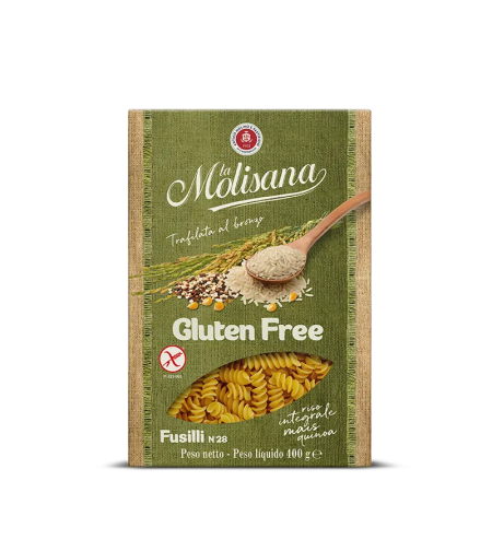 La Molisana Gluten Free Fusilli N.28, 400 Grams
