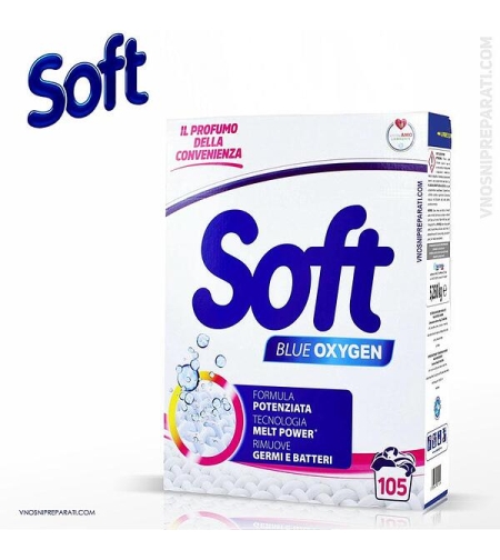 ПРАХ ЗА ПРАНЕ SOFT BLUE OXYGEN 100+5 ДОЗИ