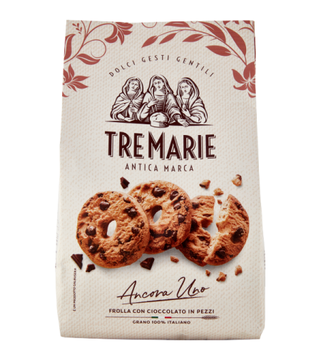 БИСКВИТИ TRE MARIE FROLLA С КАПКИ ШОКОЛАД 360 ГР.