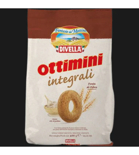 Бисквити Divella Ottimini Integrali 400гр.
