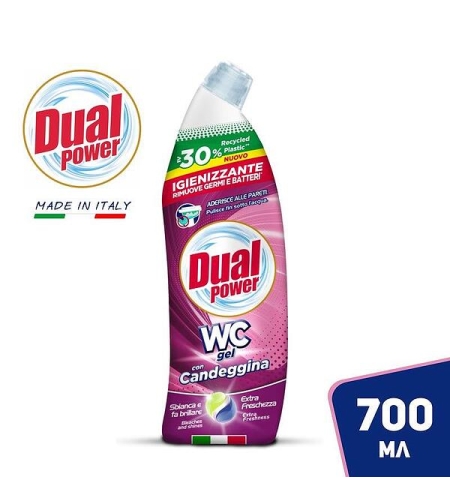 WC ГЕЛ DUAL POWER С БЕЛИНА 700 МЛ