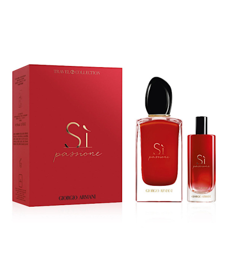 Giorgio Armani Si Passione And Travel Spray 100ml + 15ml Eau de Parfum Spray