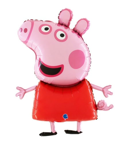 Фолиев балон - Прасето Пепа - 28-40''/76-100 см