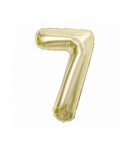 Фолиев балон - цифра 7 - Шампанско - 95 см