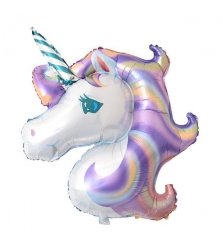 Голям Фолиев балон Eднорог в преливащи цветове