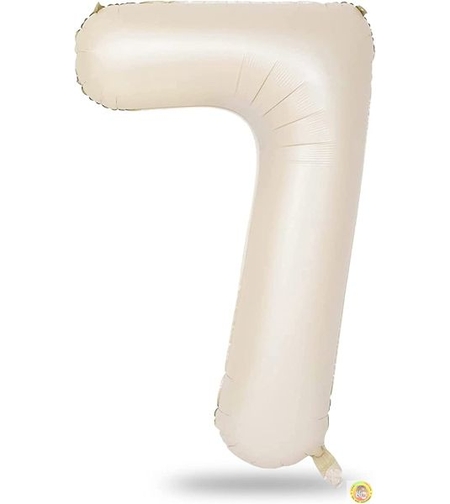 Фолиев балон цифра 8, КРЕМ - 102см