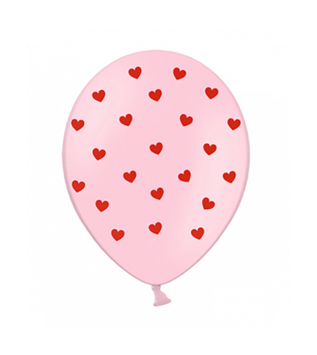 Латексови балони, Розови на сърчица