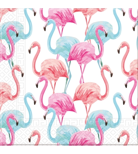 Фламинго - салфетки 33х33см.