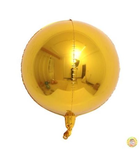 4D фолио балон сфера злато, 24