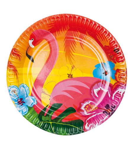 Парти чинийки Фламинго