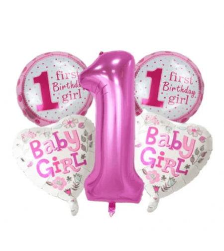 Комплект фолиеви балони за първи рожден ден 