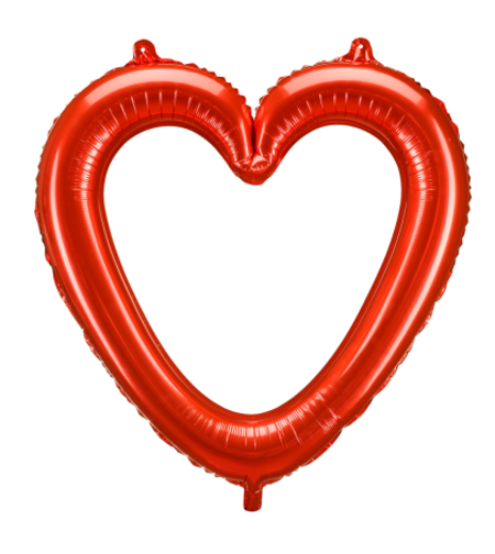 Фолиев балон Червено сърце