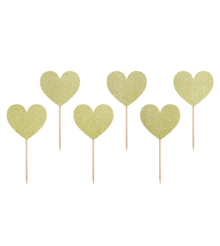 Топери за къпкейк,Сърца