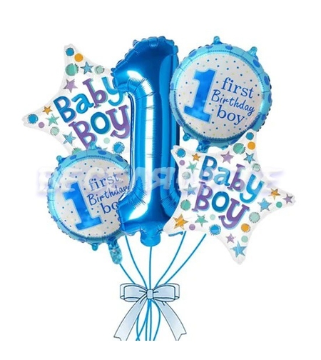 Комплект фолиеви балони за първи рожден ден 