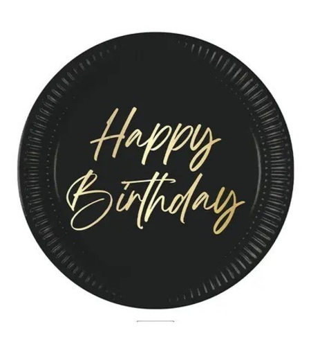 Елегант Happy Birthday - чинийки 23см